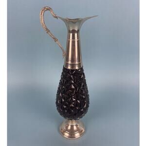 F.lli Beccaro-Acqui Crystal & Silver Plated Decanter